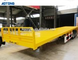 Hot Sale 3 Axles Flatbed Shipping Container Transport Semi Trailer