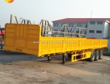 40FT Enclosed Flat Bed Cargo Semi Trailer with Drop Side