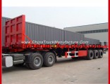 Head Board 3 Axle Container Transport 40FT Flatbed Trailer