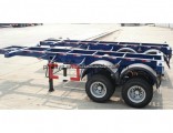 Double Axles Transport Container Skeletal 20FT Trailer