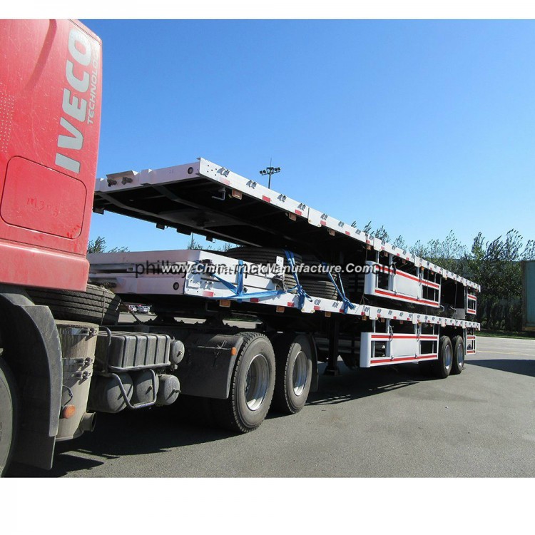 Three Axles Transport Container Flatbed 40FT Trailer