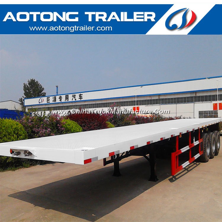 China Supplier 20ft Skeleton / Flatbed Container Semi Trailer for Sale