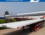 China Supplier 20ft Skeleton / Flatbed Container Semi Trailer for Sale