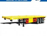 40feet Tri-Axle Flatbed High Bed Container Semi Trailer with Twistlock