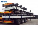 40 FT Flatbed Trailer, 3 Axles Container Semi Trailer for Sale