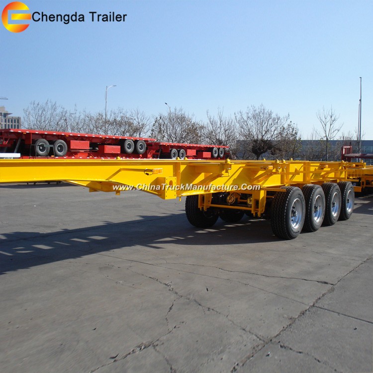 China Manufacture Chengda Skeleton Container Semi Trailer for Sale