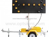 Portable Traffic Safety Control Safety Flashing Sign Solar LED Arrow Board Trailer