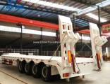 Heavy Duty 4axles 100ton Low Bed Trailer Made in China