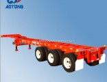 China Manufacture Hot Sale 3axle 40FT Skeleton Container Transport Trailer