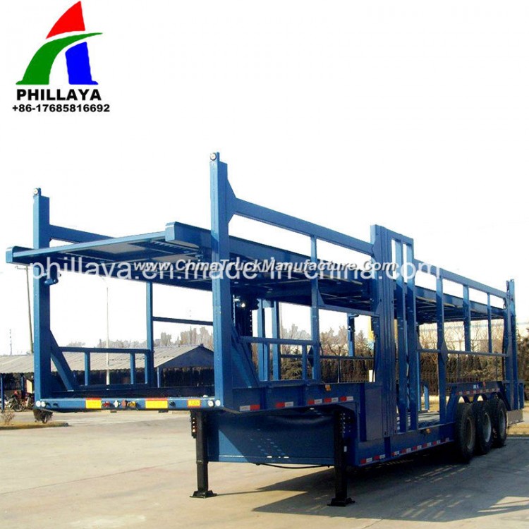 Hydraulic Semi Car Carrier Trailer for Philippines