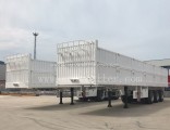 Bulk Cargo Transportation Flatbed 3 Axle Cargo Trailer