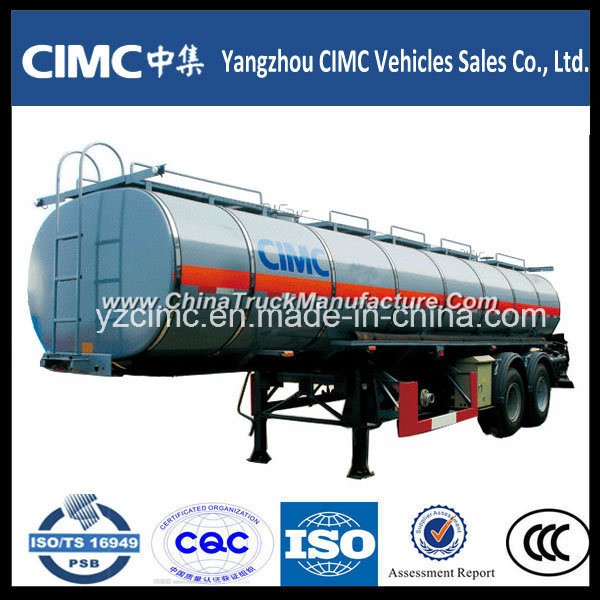 Cimc 2 Axles Bitumen Asphalt Tanker Semi Truck Trailer