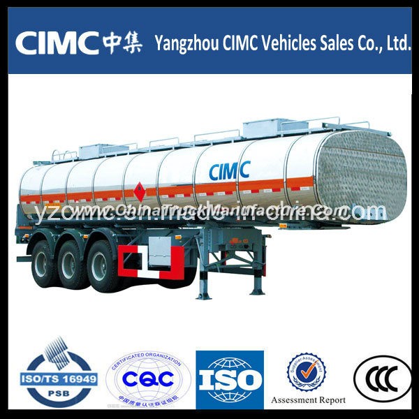 Cimc 40m3 Oil Fuel Tanker Trailer with Three Axles