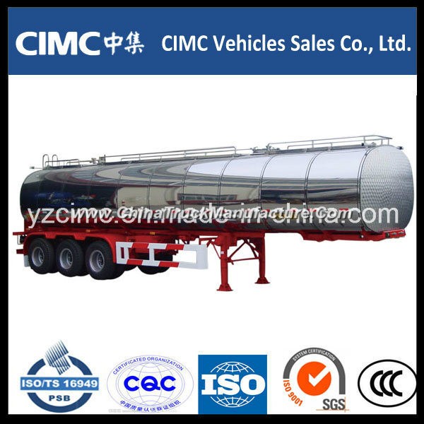 Cimc 60000 Liters Stainless Steel Oil Tank Trailer