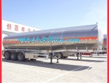 Tri-Axle 50cbm Saso Fuel Gasoline Aluminum Tanker Semi Trailer