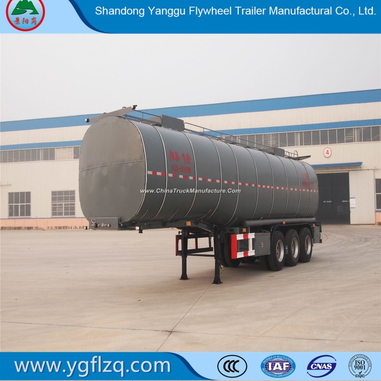 Flywheel Factory Edible Oil Tank/Tanker Semi-Trailer with Thermal Insulation Layer