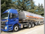 High Quality of Triple Axle 50cbm Aluminum Fuel Oil Tanker Truck Semi Trailer