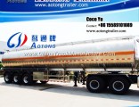 3 Axles 45000 Liters Edible Oil Aluminum Tanker Semi Trailer