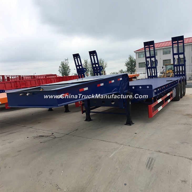 2017 Best Selling 3 Axles Low Bed Trailer Chassis