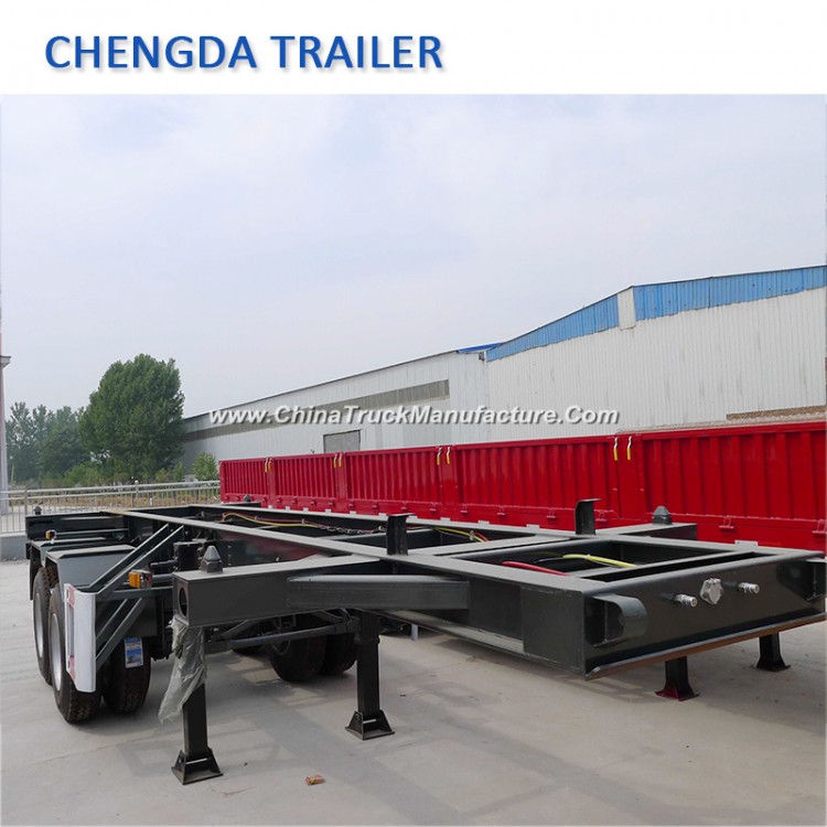 2 Axle 20FT Skeletal Container Chassis Trailer