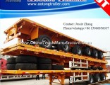 Tri-Axle 40FT Container Flatbed Semi Trailer