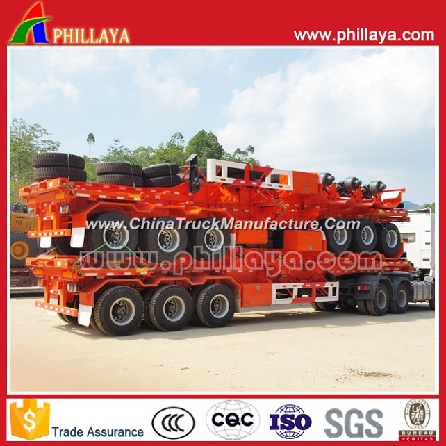ISO Semi Trailer Type 40FT Container Loader with Skeleton
