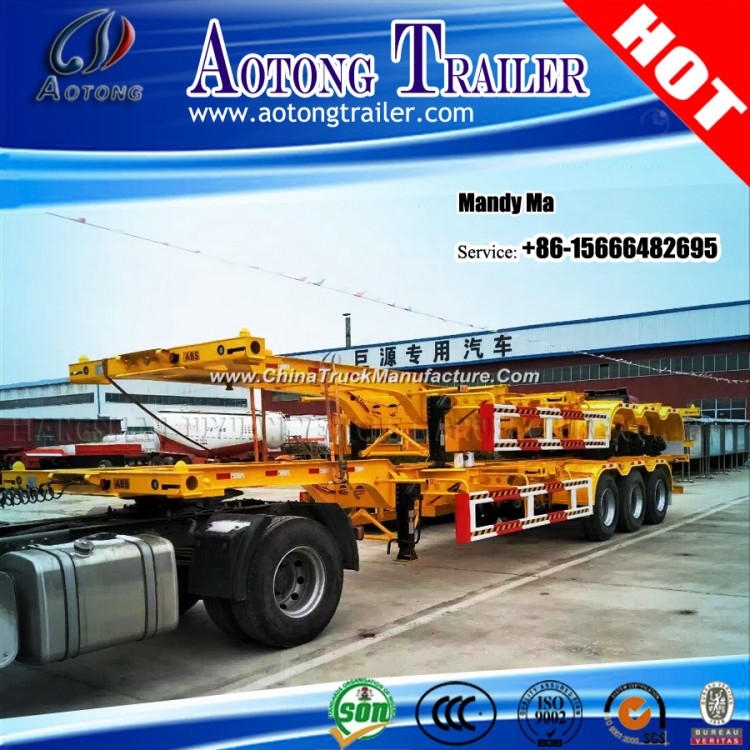 Factory 20FT 40FT Container Skeleton Chassis Semi Trailer Truck