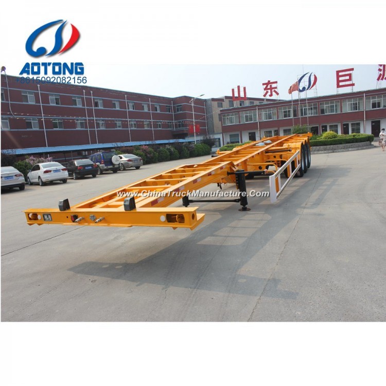 Factory Directly 3 Axle Skeleton Container Trailer Truck for 20FT 40FT with Competitive Price