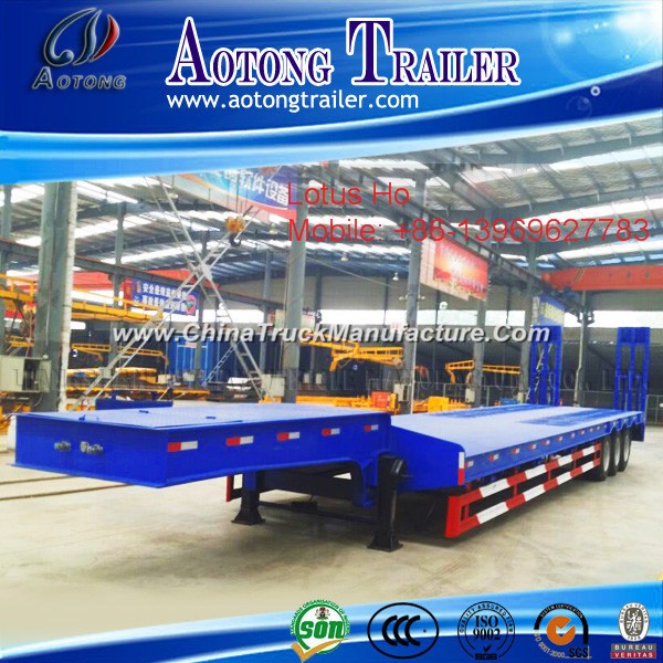 3 Axles Lowbed Trailer Semi-Trailer for Sale