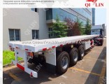 20FT-40FT Container Carrier Flat Bed Plataforma Tri-Axles Acoplado
