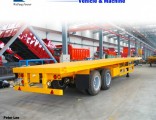 Factory Price 30t-80t 3 Axle Flat Bed Low Bed Truck Semi Trailer for Sale