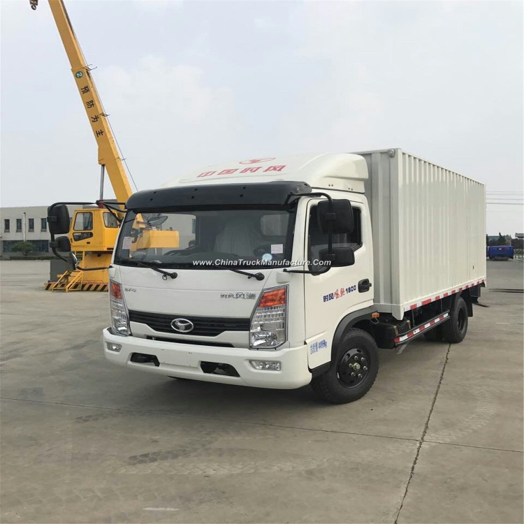 2.5-4 Tons Box Cargo Truck for Sale