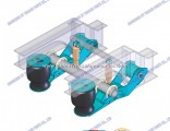 3-Axles Lift Function Trailer Air Suspension System Components