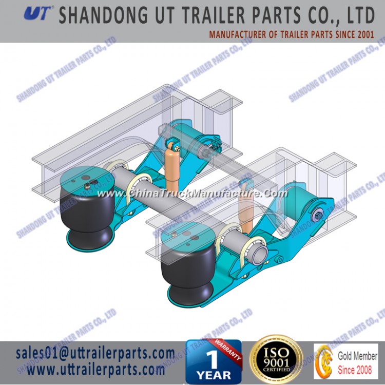 12 Tons Air Suspension for 127mm and 146mm Round Axle Beam for Trailer and Truck