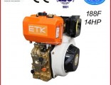 14HP/3600rpm Single Cylinder Air-Cooled Diesel Engine (Marine Manual Pulley Accepted)