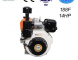 14HP Air-Cooled Diesel Engine (Marine Manual Pulley accepeted)