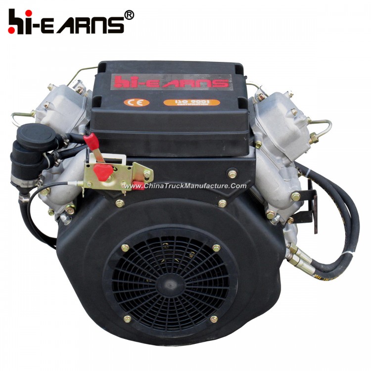 15HP Air-Cooled Two Cylinder Diesel Engine Black Color (2V86F)
