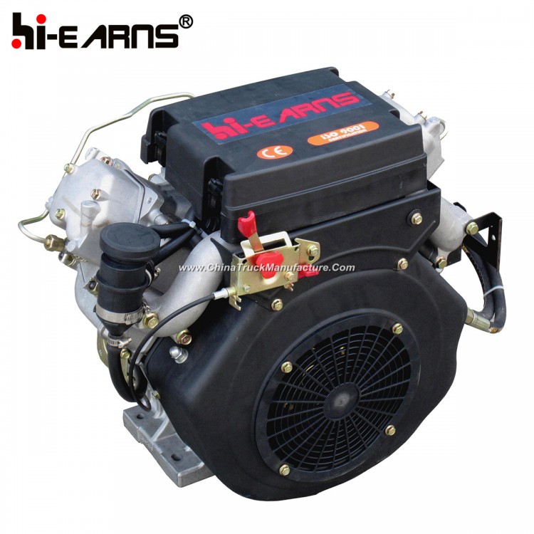 Air-Cooled Two Cylinder Diesel Engine with Fuel Tank (2V86F)