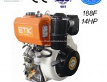 14HP Single Cylinder Diesel Engine with Standard Muffler