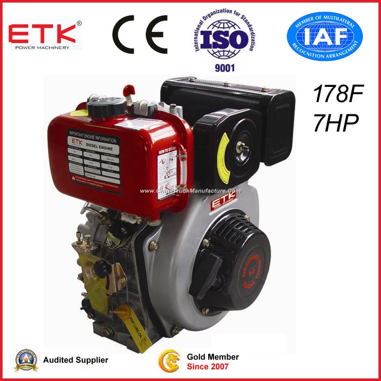 CE Approved Small Diesel Engine (ETK178F E)