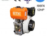 12HP Electrical Start Diesel Engine (ETK186FA E)