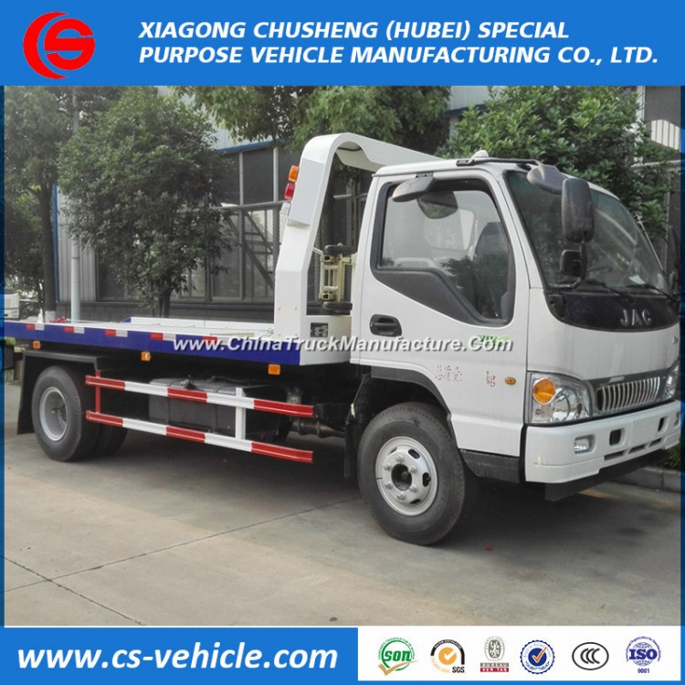 JAC/Isuzu Small 4t Road Recovery Wrecker 5tons Flatbed Tow Truck
