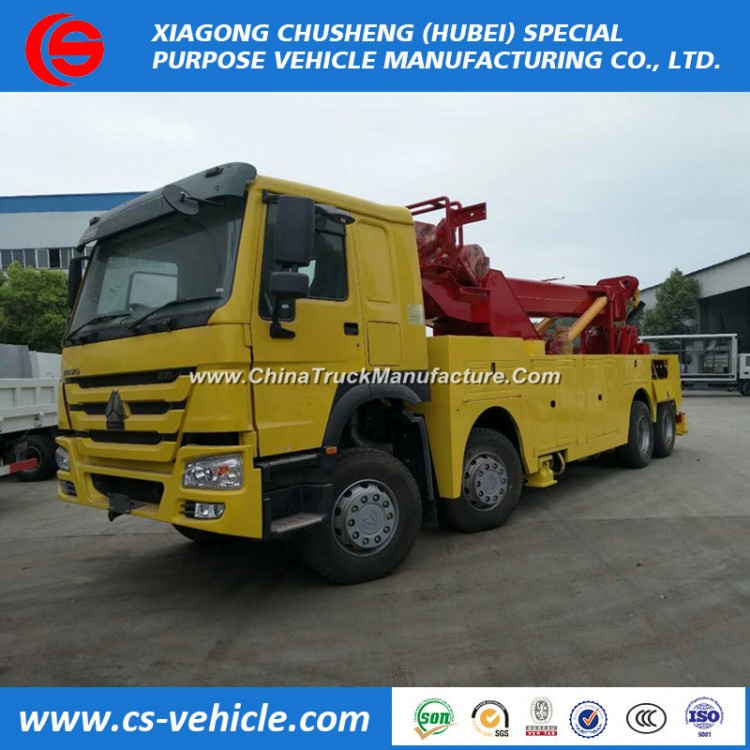 Sinotruk HOWO 8X4 50 Tons Road Wrecker Truck Towing Recovery Trucks Price