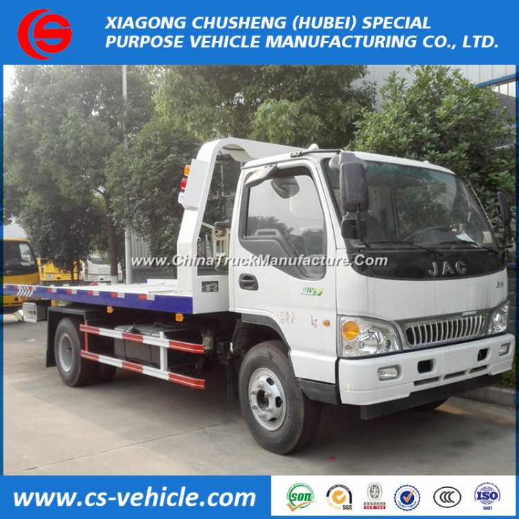 JAC/Isuzu Small 4t Road Recovery Vehicle 5tons Flatbed Tow Truck