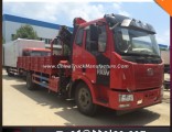 China FAW 5-10ton Lorry Truck Mounted Knuckle Crane Truck