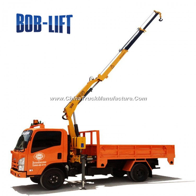 3t Foldable Truck Mounted Boom Lift Crane