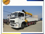 Silon 5t Flodable Boom Truck Mounted Crane with White Color