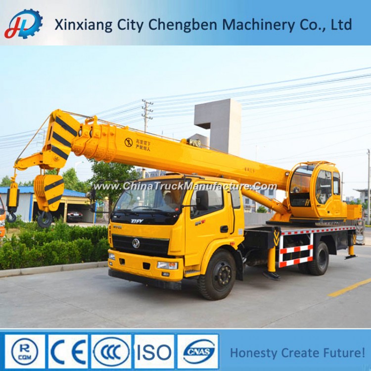 Dongfeng Chassis Stick Boom China Tire Truck Crane for Sale