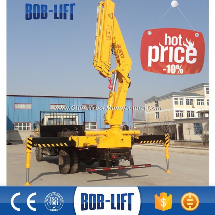 Hydraulic Truck with Crane 10 Ton for Sale