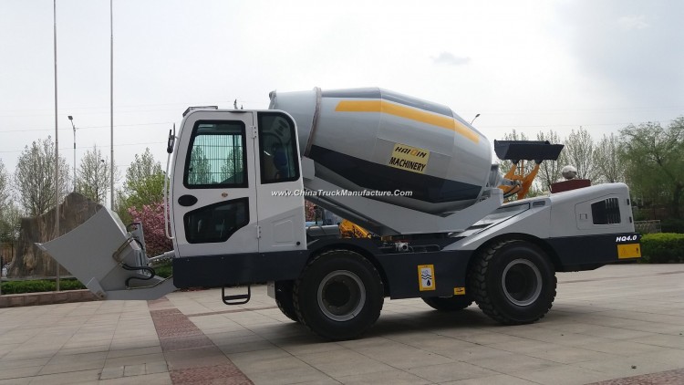 Self-Loading Mobile Concrete Mixer Truck (HQ4.0) with Intelligent Weighing System